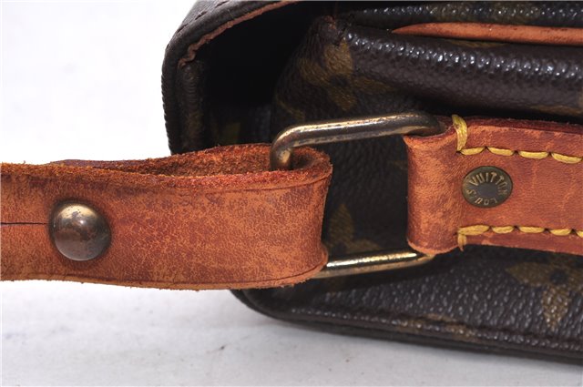 Auth Louis Vuitton Monogram Cartouchiere MM Shoulder Cross Bag M51253 LV 0390E