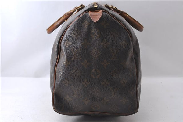 Authentic Louis Vuitton Monogram Speedy 35 Hand Bag M41524 LV Junk 0392D