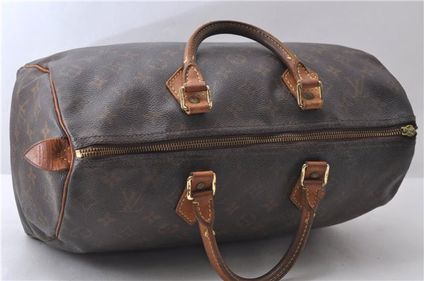 Authentic Louis Vuitton Monogram Speedy 35 Hand Bag M41524 LV Junk 0392D