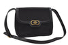 Authentic GUCCI Micro GG Canvas Leather Shoulder Cross Body Bag Black 0392E