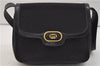 Authentic GUCCI Micro GG Canvas Leather Shoulder Cross Body Bag Black 0392E