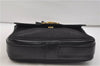 Authentic GUCCI Micro GG Canvas Leather Shoulder Cross Body Bag Black 0392E