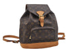 Authentic Louis Vuitton Monogram Montsouris MM Backpack M51136 LV 0392F