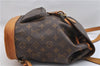 Authentic Louis Vuitton Monogram Montsouris MM Backpack M51136 LV 0392F