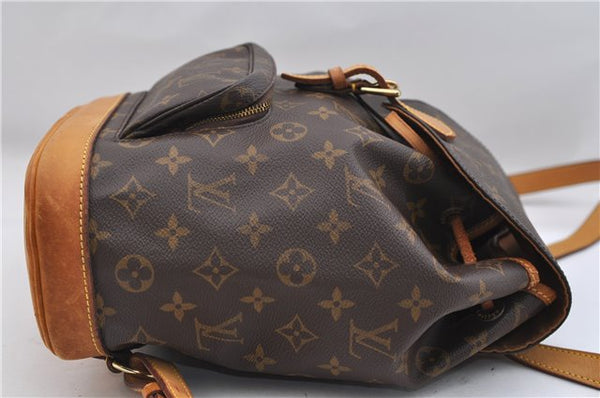 Authentic Louis Vuitton Monogram Montsouris MM Backpack M51136 LV 0392F