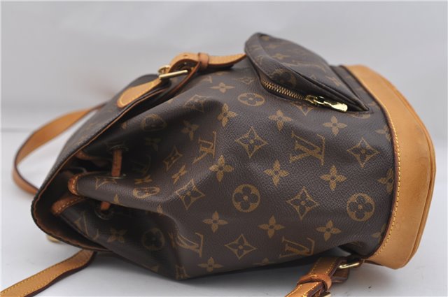 Authentic Louis Vuitton Monogram Montsouris MM Backpack M51136 LV 0392F
