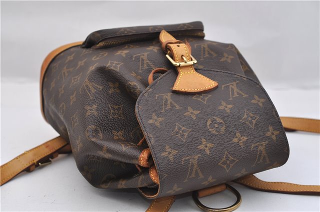 Authentic Louis Vuitton Monogram Montsouris MM Backpack M51136 LV 0392F