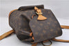 Authentic Louis Vuitton Monogram Montsouris MM Backpack M51136 LV 0392F