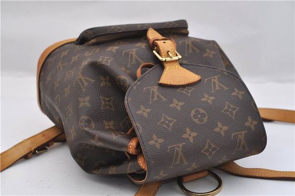 Authentic Louis Vuitton Monogram Montsouris MM Backpack M51136 LV 0392F