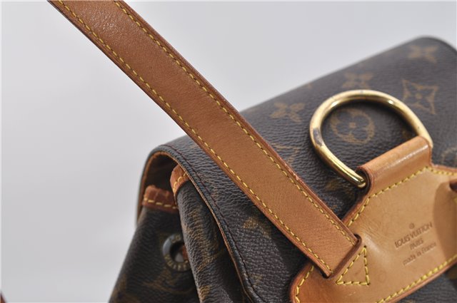 Authentic Louis Vuitton Monogram Montsouris MM Backpack M51136 LV 0392F