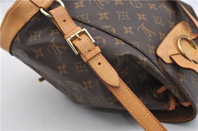 Authentic Louis Vuitton Monogram Montsouris MM Backpack M51136 LV 0392F