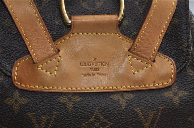 Authentic Louis Vuitton Monogram Montsouris MM Backpack M51136 LV 0392F