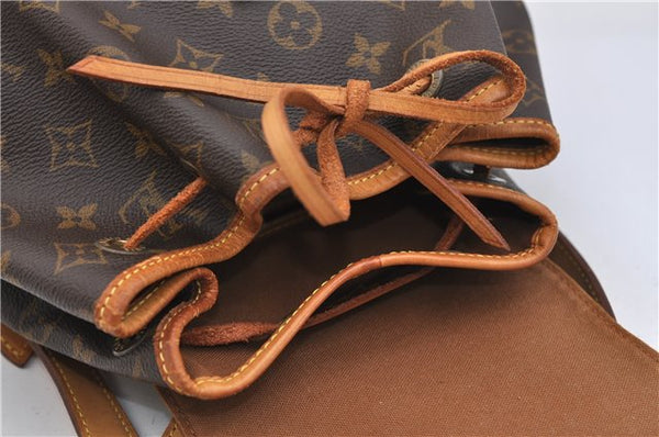 Authentic Louis Vuitton Monogram Montsouris MM Backpack M51136 LV 0392F