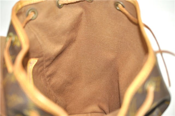 Authentic Louis Vuitton Monogram Montsouris MM Backpack M51136 LV 0392F