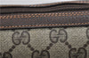 Authentic GUCCI Web Sherry Line Shoulder Cross Bag GG PVC Leather Brown 0393D