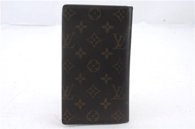 Auth Louis Vuitton Monogram Porte Chequier Cartes Credit Wallet M62225 LV 0395D