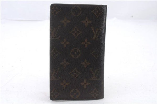 Auth Louis Vuitton Monogram Porte Chequier Cartes Credit Wallet M62225 LV 0395D