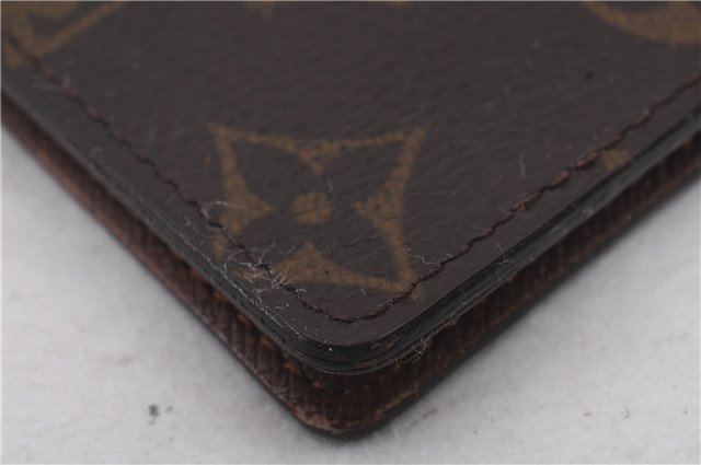 Auth Louis Vuitton Monogram Porte Chequier Cartes Credit Wallet M62225 LV 0395D