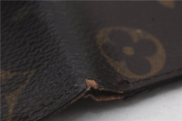 Auth Louis Vuitton Monogram Porte Chequier Cartes Credit Wallet M62225 LV 0395D