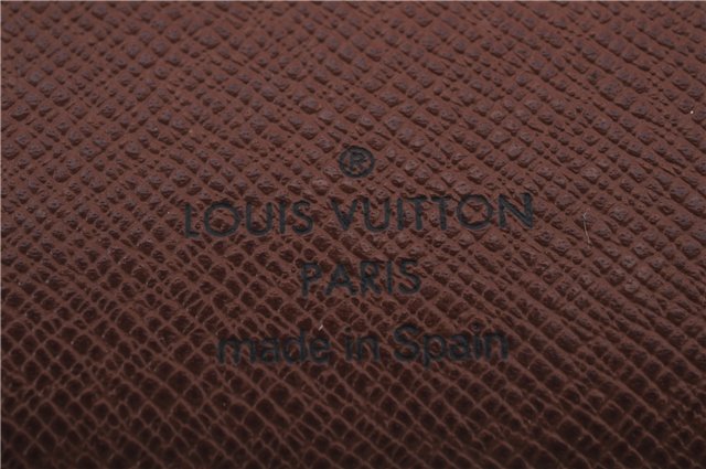 Auth Louis Vuitton Monogram Porte Chequier Cartes Credit Wallet M62225 LV 0395D