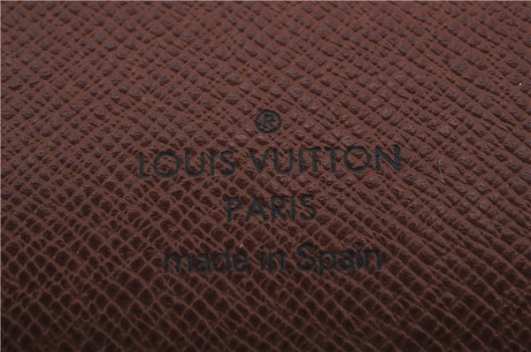 Auth Louis Vuitton Monogram Porte Chequier Cartes Credit Wallet M62225 LV 0395D