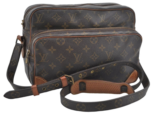Authentic Louis Vuitton Monogram Nile Shoulder Cross Bag M45244 LV Junk 0396E