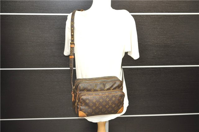 Authentic Louis Vuitton Monogram Nile Shoulder Cross Bag M45244 LV Junk 0396E