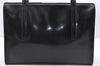 Authentic PRADA SPAZZOLATO Leather Shoulder Hand Bag B7390 Black 0398E