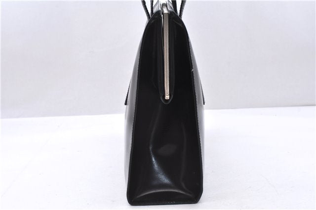 Authentic PRADA SPAZZOLATO Leather Shoulder Hand Bag B7390 Black 0398E