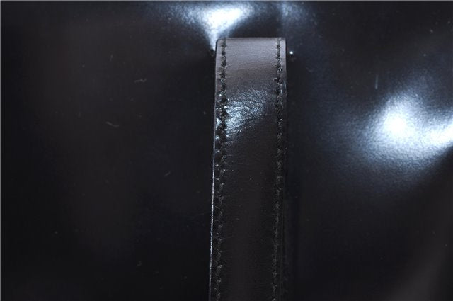 Authentic PRADA SPAZZOLATO Leather Shoulder Hand Bag B7390 Black 0398E