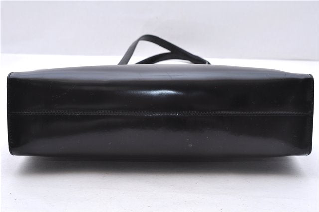 Authentic PRADA SPAZZOLATO Leather Shoulder Hand Bag B7390 Black 0398E