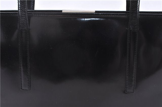 Authentic PRADA SPAZZOLATO Leather Shoulder Hand Bag B7390 Black 0398E