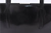 Authentic PRADA SPAZZOLATO Leather Shoulder Hand Bag B7390 Black 0398E