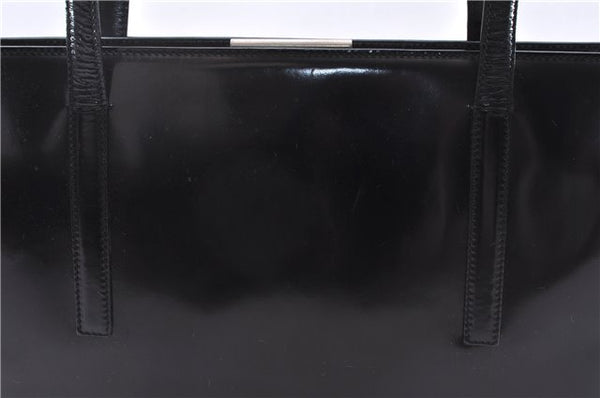 Authentic PRADA SPAZZOLATO Leather Shoulder Hand Bag B7390 Black 0398E