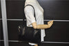 Authentic PRADA SPAZZOLATO Leather Shoulder Hand Bag B7390 Black 0398E