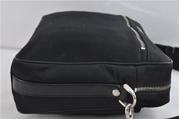 Authentic BURBERRY Vintage Nylon Leather Shoulder Cross Body Bag Black 0399D