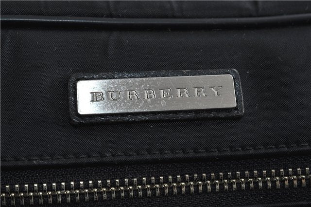 Authentic BURBERRY Vintage Nylon Leather Shoulder Cross Body Bag Black 0399D