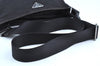 Authentic PRADA Nylon Vela Sport Leather Shoulder Cross Bag BT0174 Black 0402E