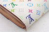 Louis Vuitton Monogram Multicolor Portefeuille Sarah Wallet M93744 White 0403D