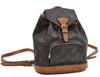 Authentic Louis Vuitton Monogram Montsouris PM Backpack M51137 LV 0403F