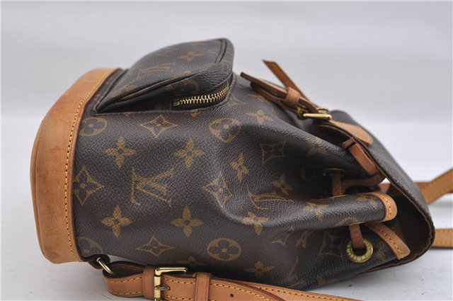 Authentic Louis Vuitton Monogram Montsouris PM Backpack M51137 LV 0403F