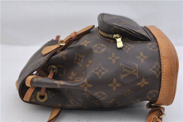 Authentic Louis Vuitton Monogram Montsouris PM Backpack M51137 LV 0403F