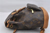 Authentic Louis Vuitton Monogram Montsouris PM Backpack M51137 LV 0403F