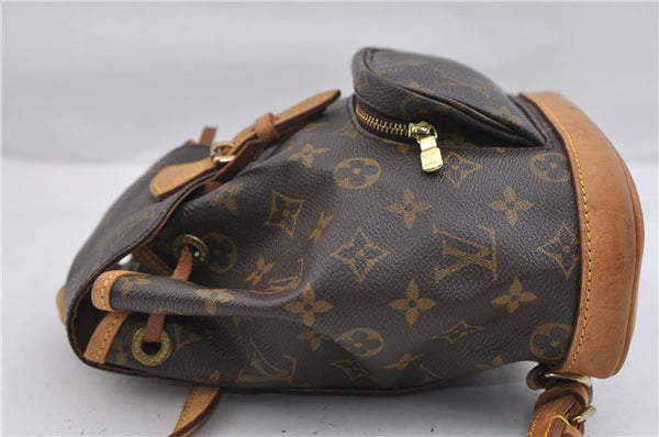 Authentic Louis Vuitton Monogram Montsouris PM Backpack M51137 LV 0403F