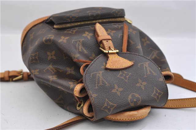 Authentic Louis Vuitton Monogram Montsouris PM Backpack M51137 LV 0403F