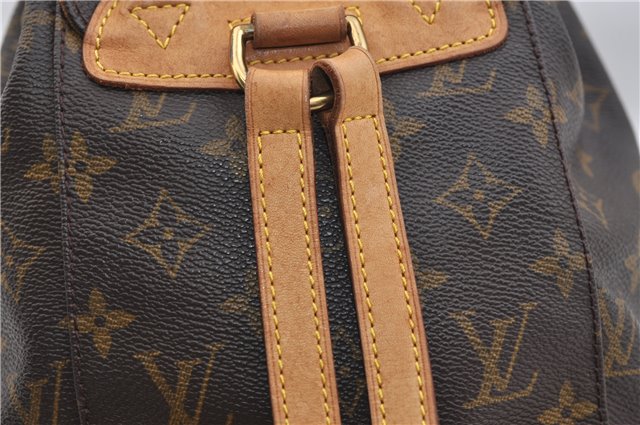 Authentic Louis Vuitton Monogram Montsouris PM Backpack M51137 LV 0403F
