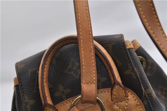 Authentic Louis Vuitton Monogram Montsouris PM Backpack M51137 LV 0403F