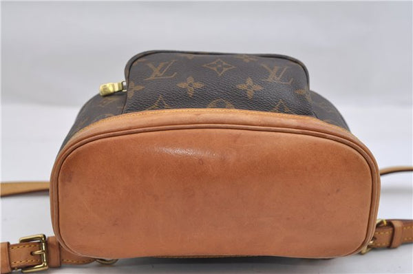 Authentic Louis Vuitton Monogram Montsouris PM Backpack M51137 LV 0403F