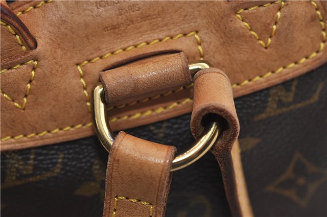 Authentic Louis Vuitton Monogram Montsouris PM Backpack M51137 LV 0403F