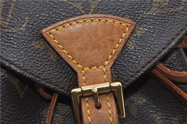 Authentic Louis Vuitton Monogram Montsouris PM Backpack M51137 LV 0403F